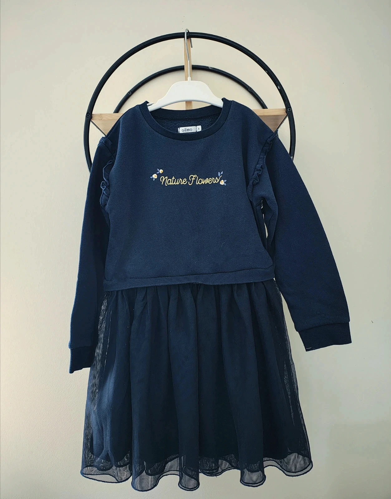 8 ans robe Gémo bi matière